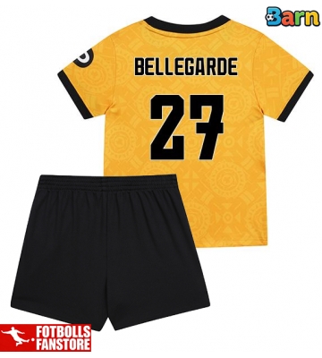 Wolves Jean-Ricner Bellegarde #27 Hemmatröja Barn 2025-26 Kortärmad (+ Korta byxor)